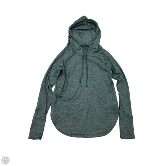 Athletic Top Long Sleeve Hoodie By Athleta In Teal, Size: Xs