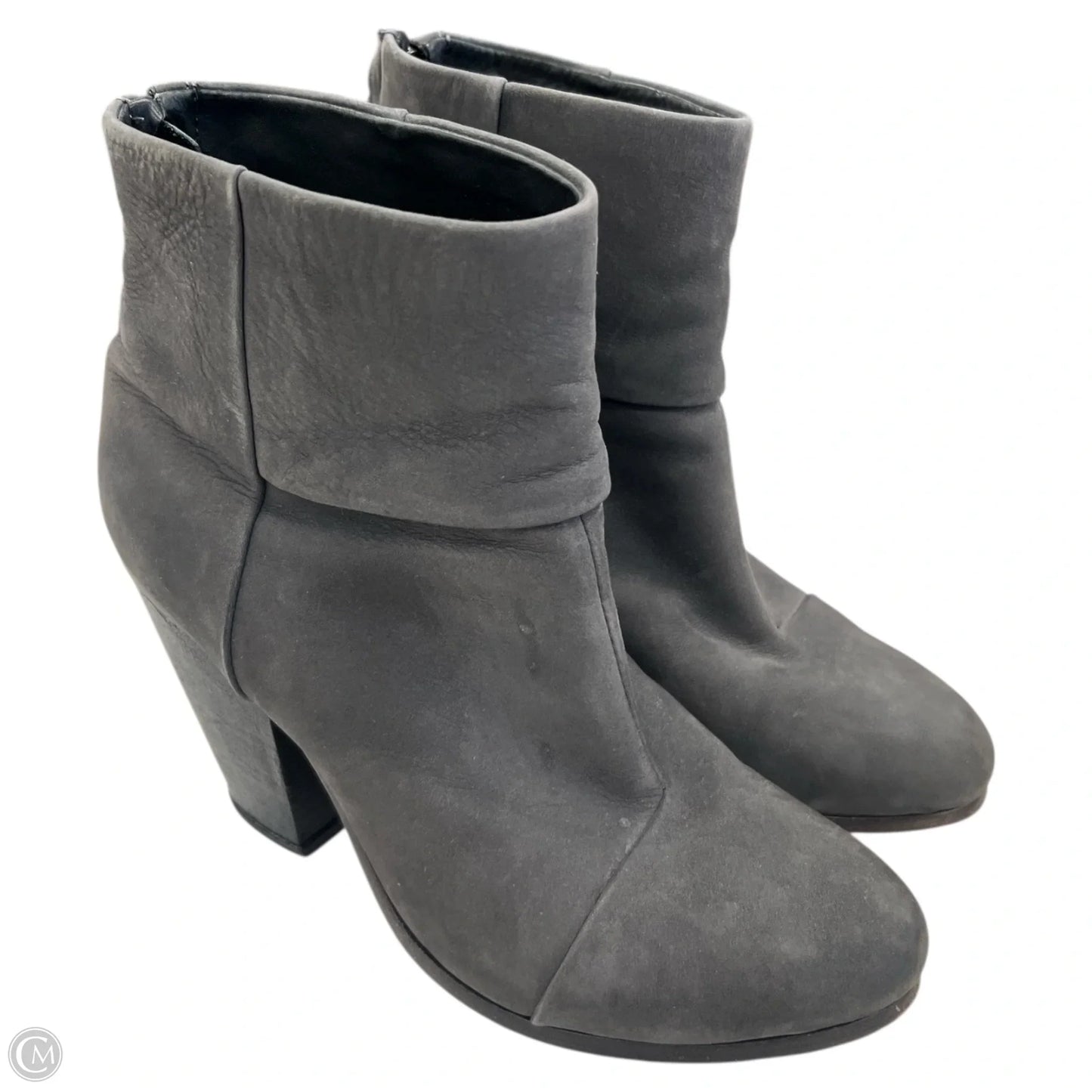Boots Ankle Heels By Rag And Bone In Grey, Size: 7.5