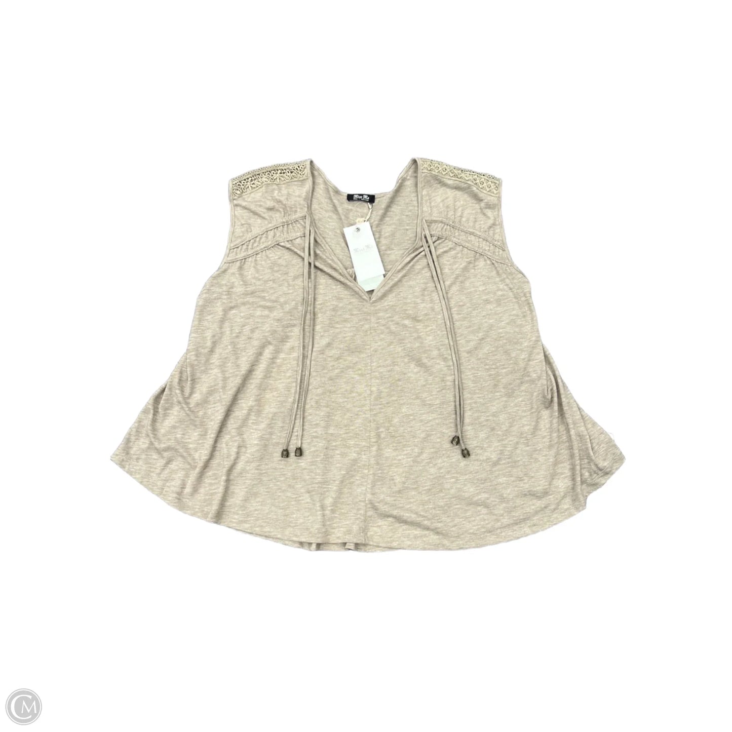 Top Short Sleeve By Miss Me In Brown, Size: S