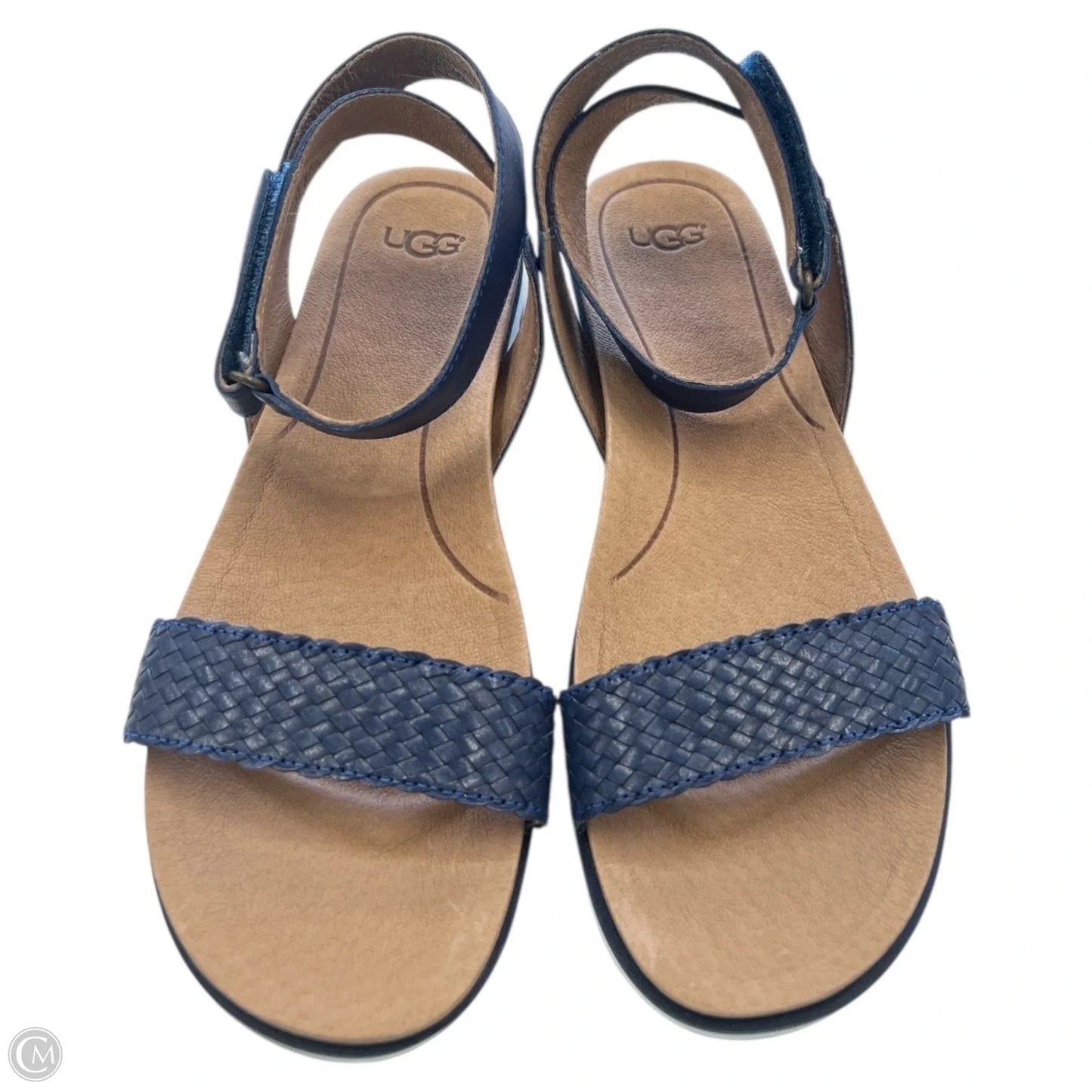 Sandals Flats By Ugg In Blue, Size: 8