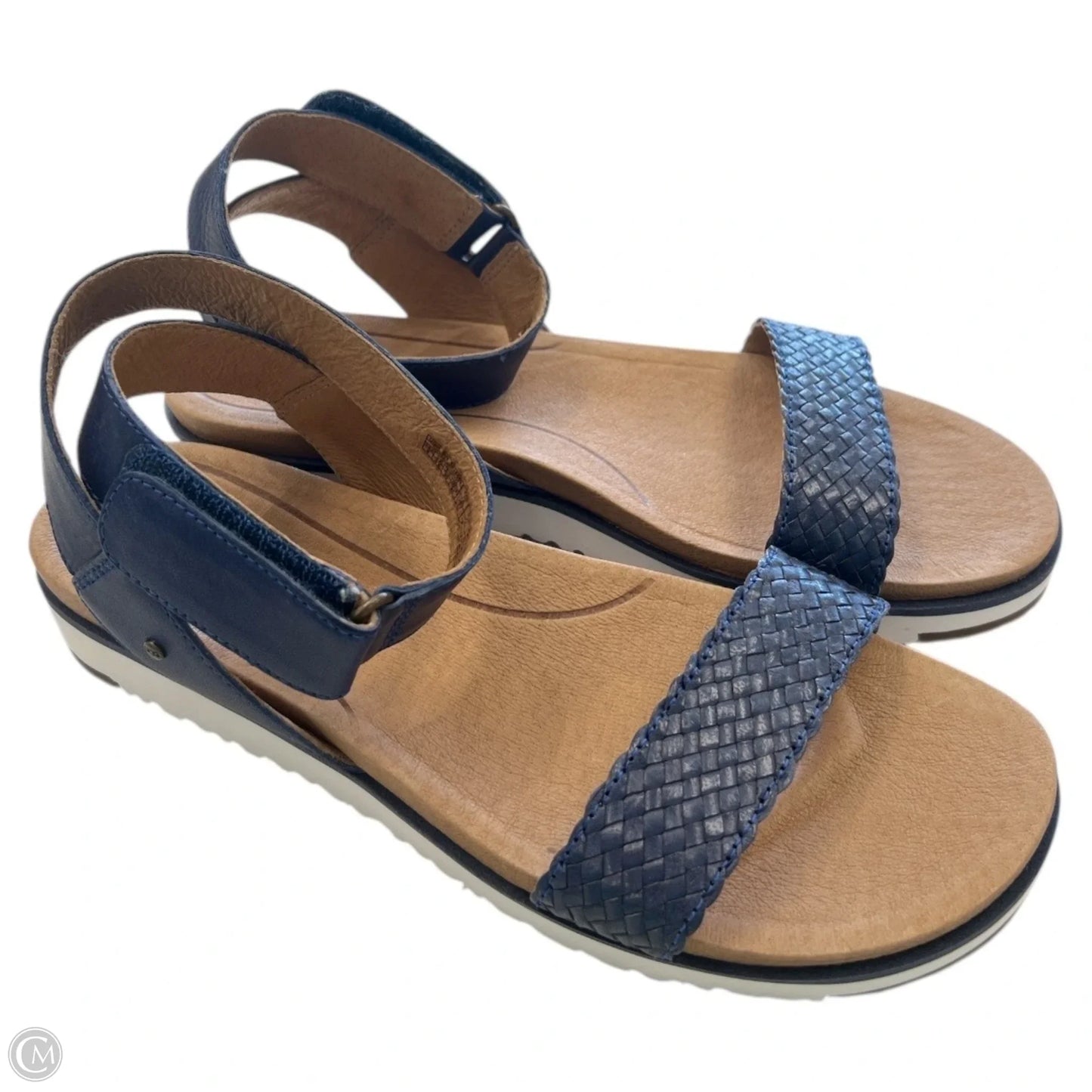 Sandals Flats By Ugg In Blue, Size: 8
