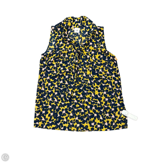 Top Sleeveless By Cabi In Floral Print, Size: S