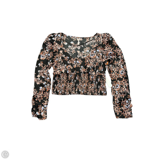 Top Long Sleeve By Free People In Black, Size: M