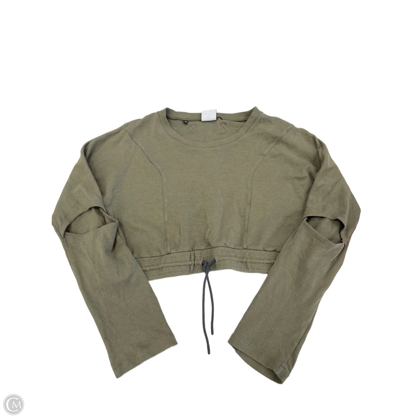 Athletic Sweatshirt Crewneck By Gym Shark In Green, Size: M
