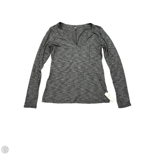 Athletic Top Long Sleeve Crewneck By Lululemon In Black, Size: 10