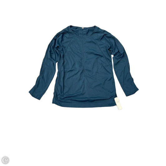 Athletic Top Long Sleeve Crewneck By Athleta In Blue, Size: S