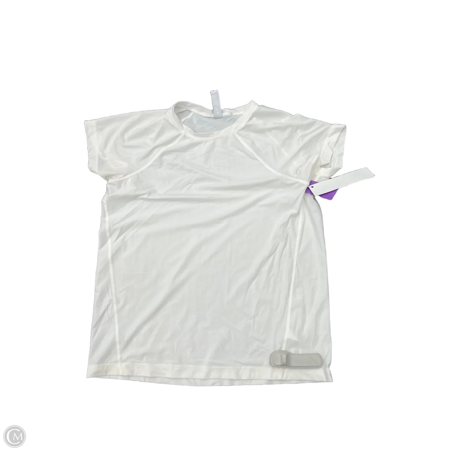 Athletic Top Short Sleeve By Athleta In White, Size: Xxs