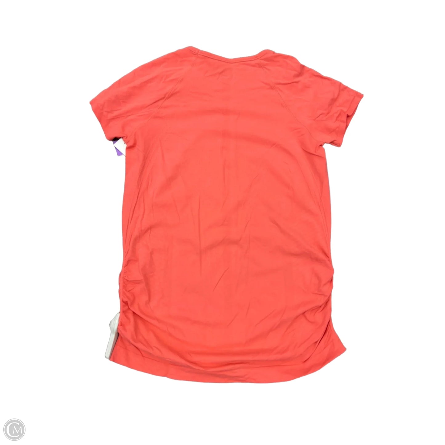 Athletic Top Short Sleeve By Athleta In Peach, Size: L