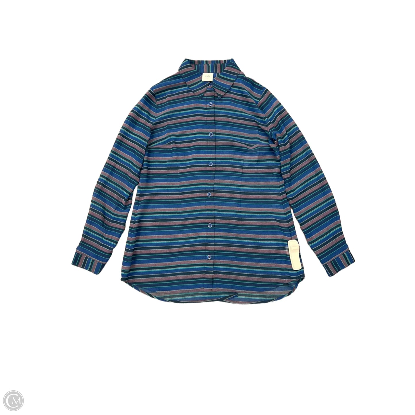 Top Long Sleeve By Cabi In Blue, Size: Xs