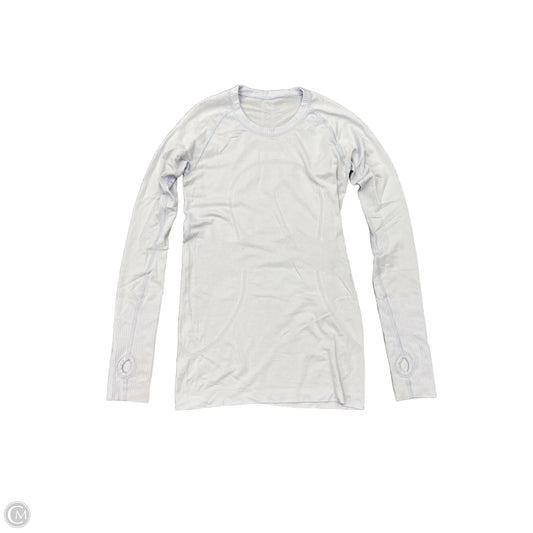 Athletic Top Long Sleeve Crewneck By Lululemon In Purple, Size: 6