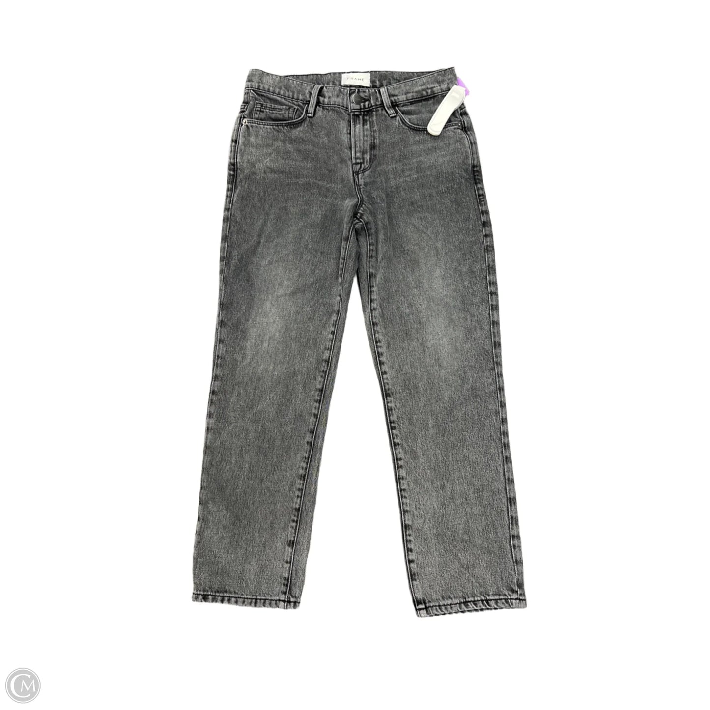 Jeans Straight By Frame In Black, Size: 2