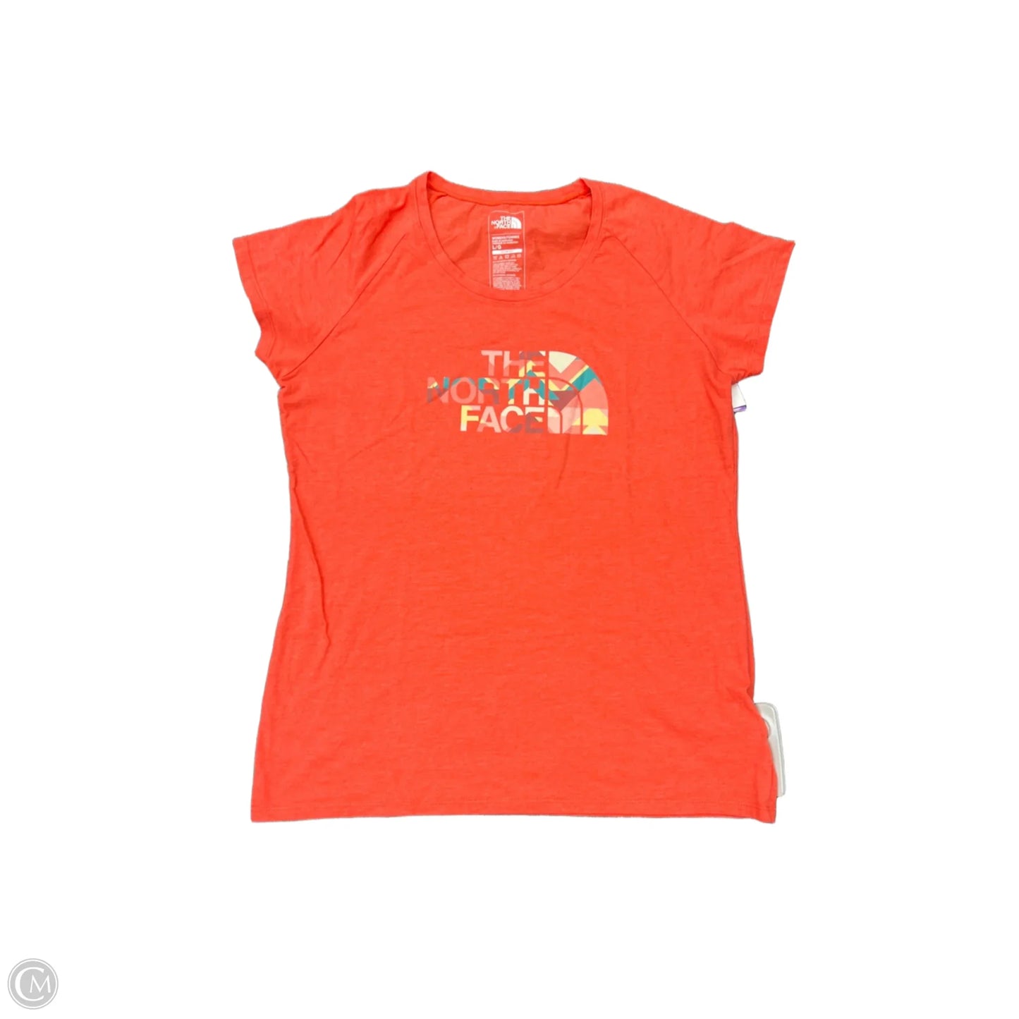 Athletic Top Short Sleeve By The North Face In Orange, Size: L