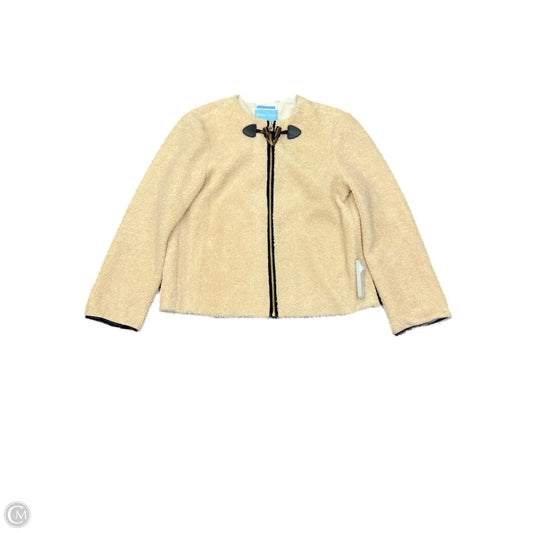 Jacket Faux Fur & Sherpa By Draper James In Beige, Size: S