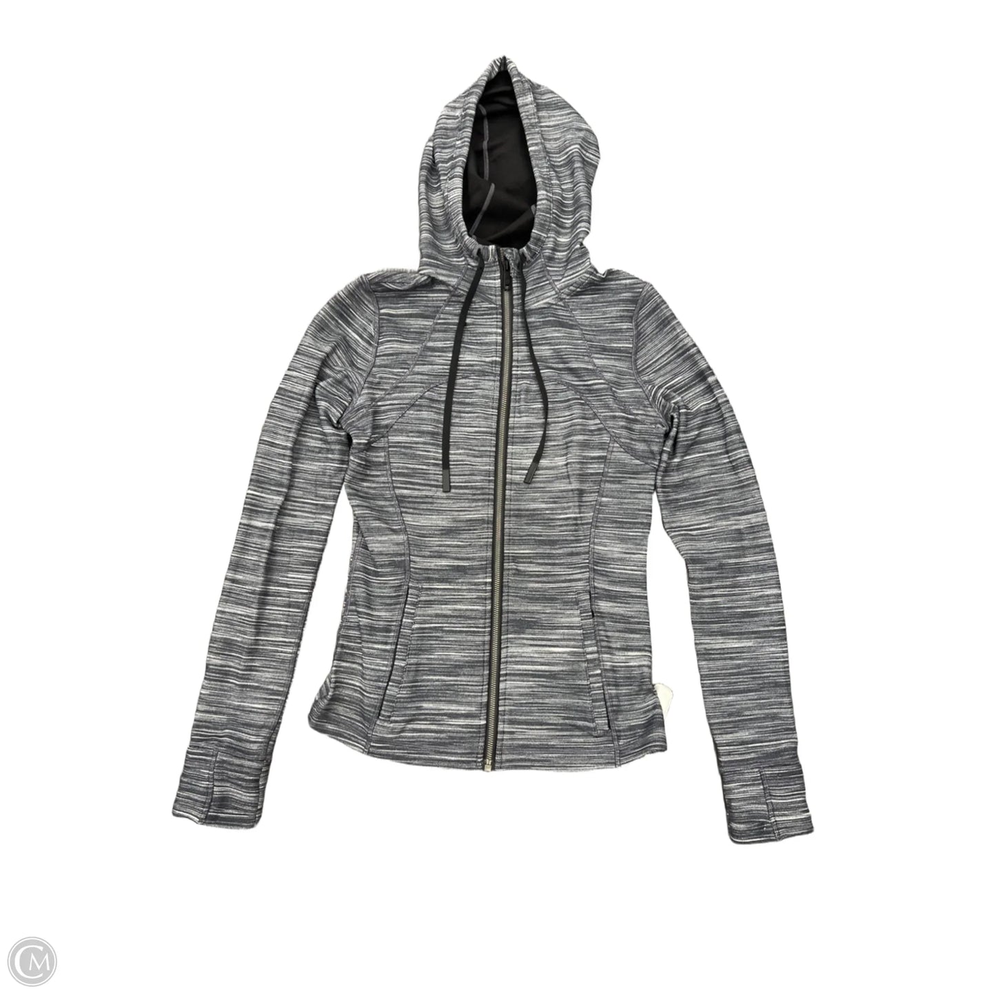 Athletic Jacket By Lululemon In Grey, Size: 8