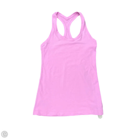 Athletic Tank Top By Lululemon In Pink, Size: 6