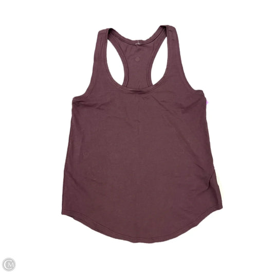 Athletic Tank Top By Lululemon In Purple, Size: 4
