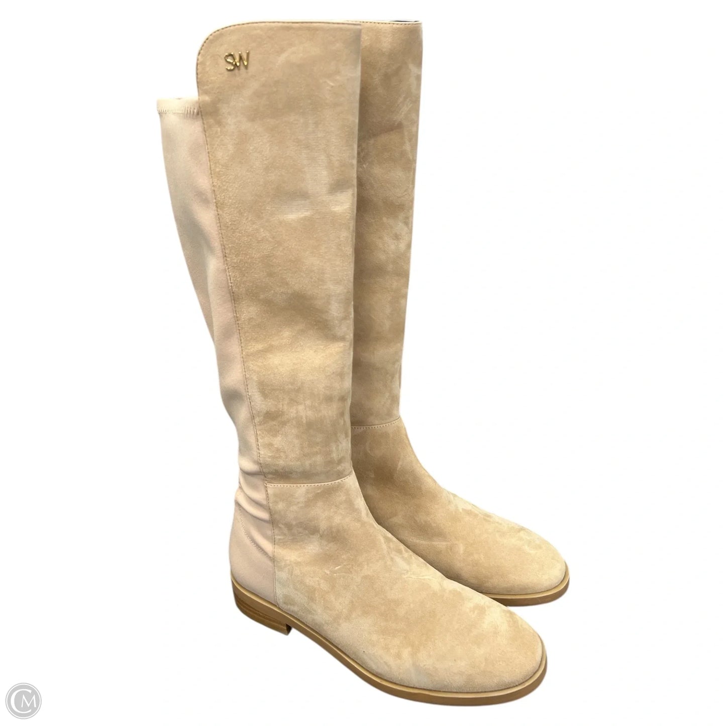 Boots Designer By Stuart Weitzman In Tan, Size: 9