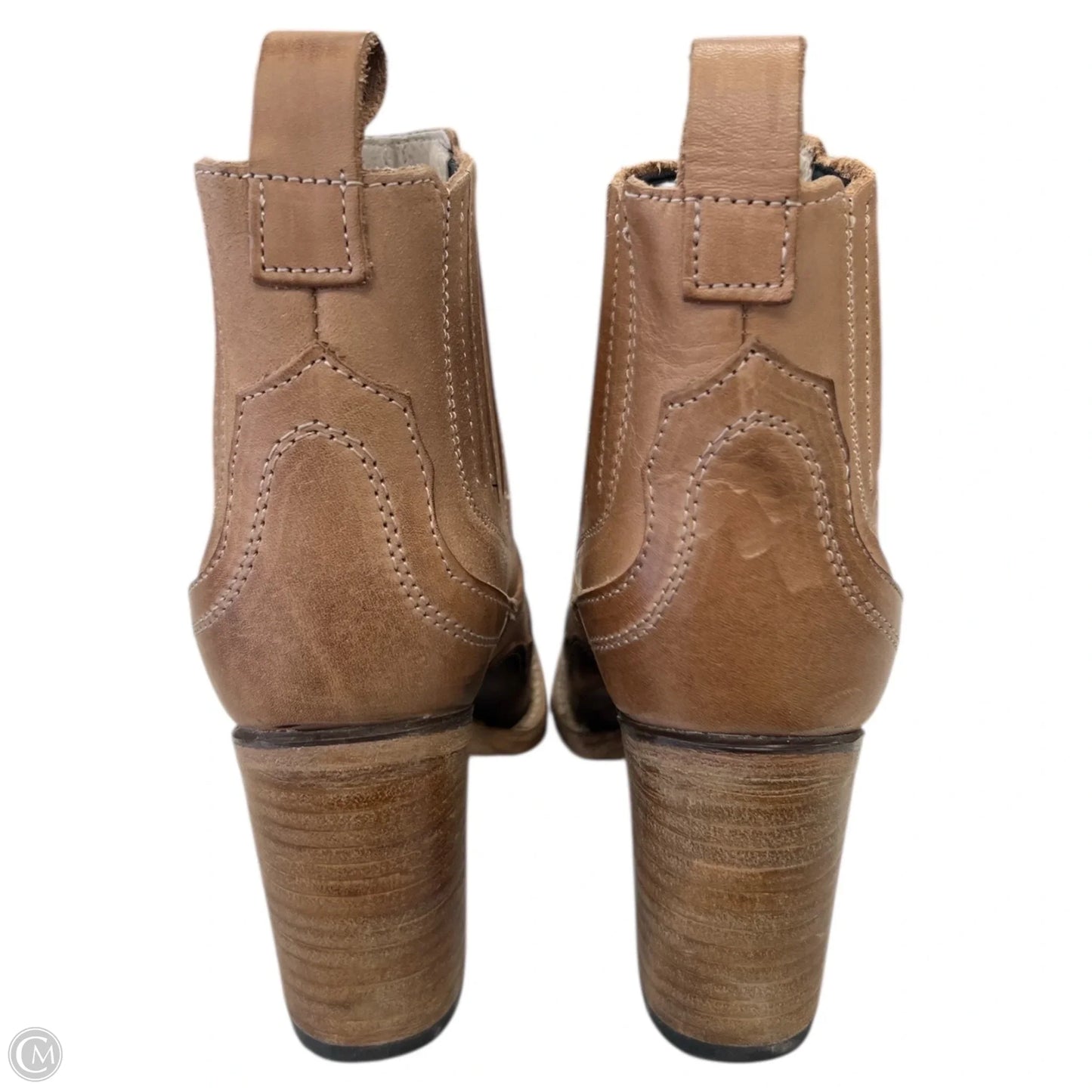 Boots Ankle Flats By Freebird In Beige, Size: 6