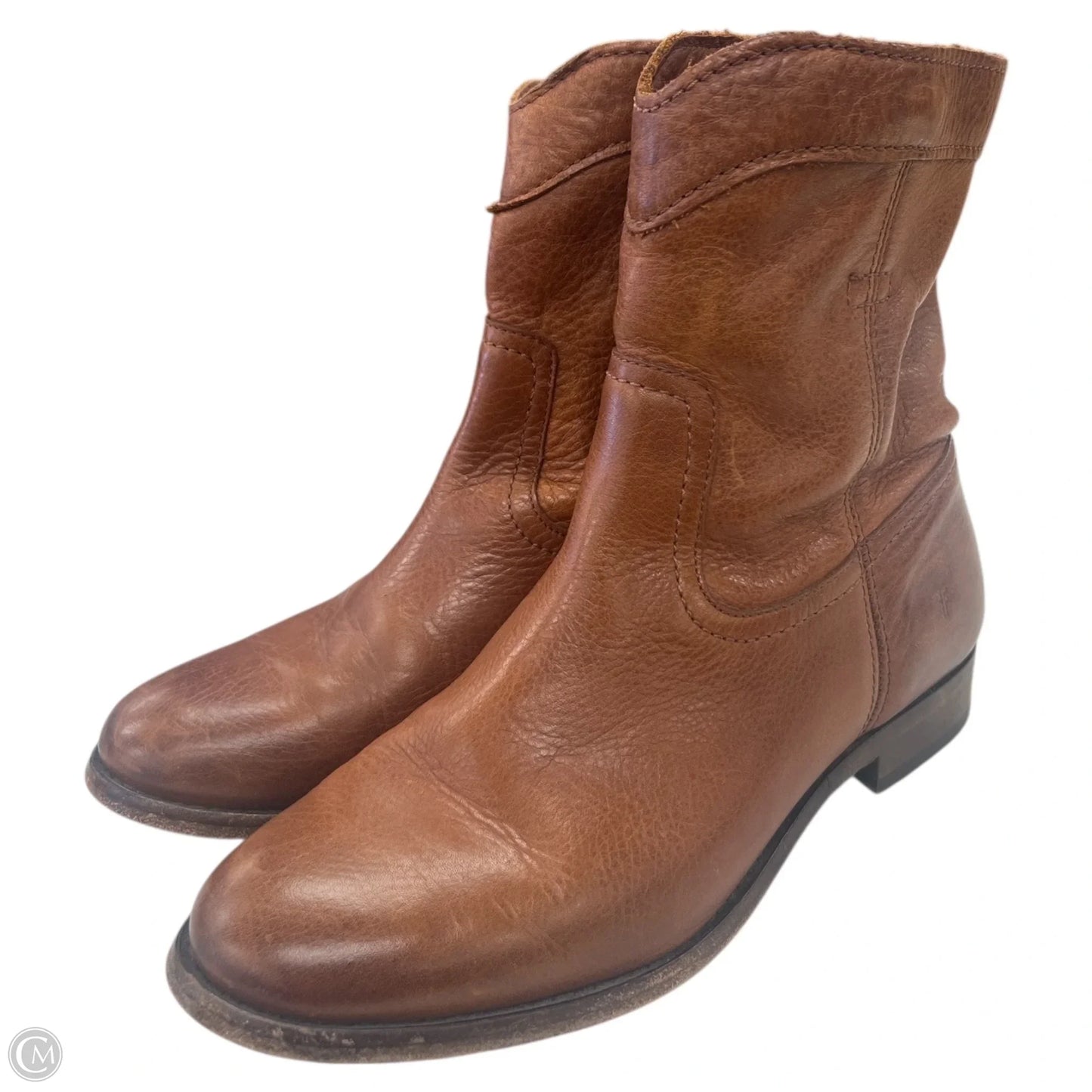 Boots Designer By Frye In Brown, Size: 7.5