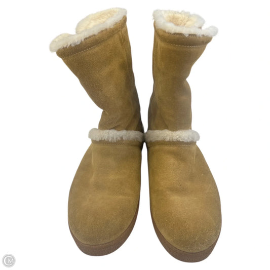 Boots Designer By Tory Burch In Tan, Size: 10