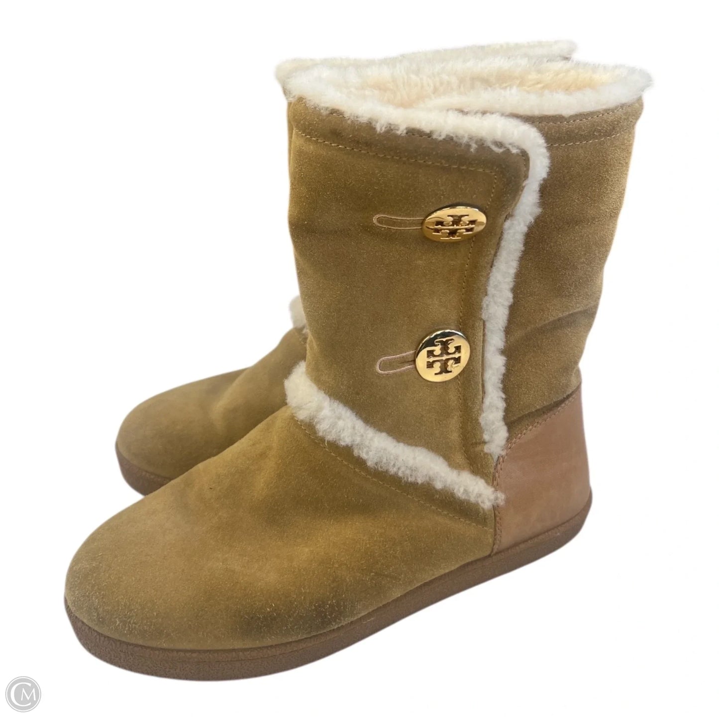 Boots Designer By Tory Burch In Tan, Size: 10
