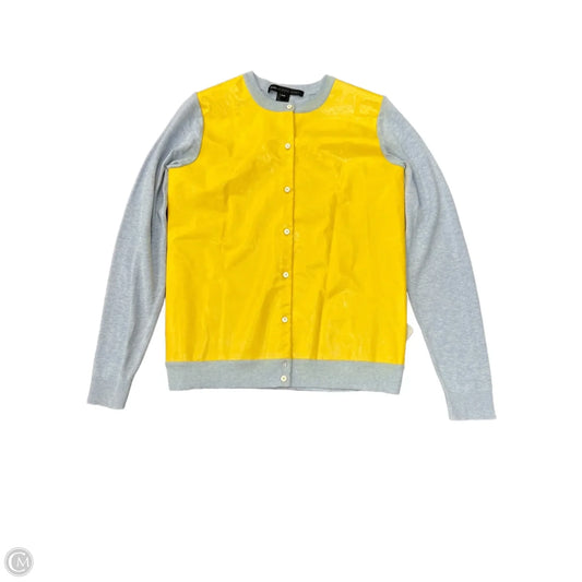 Sweater Cardigan Designer By Marc By Marc Jacobs In Yellow, Size: M