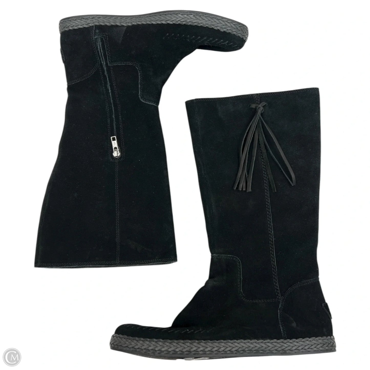 Boots Designer By Ugg In Black, Size: 9.5