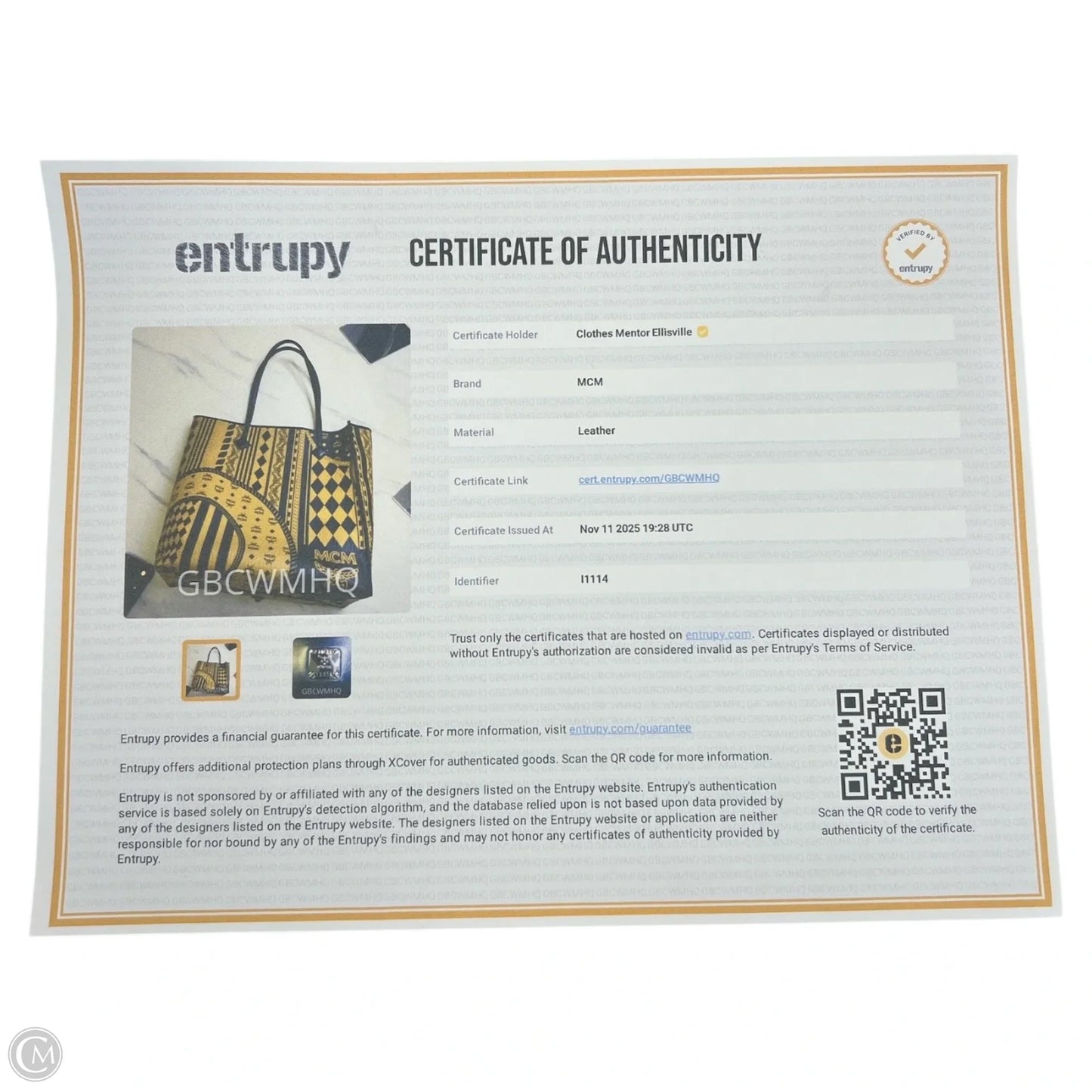 Tote Luxury Designer By Mcm, Size: Large