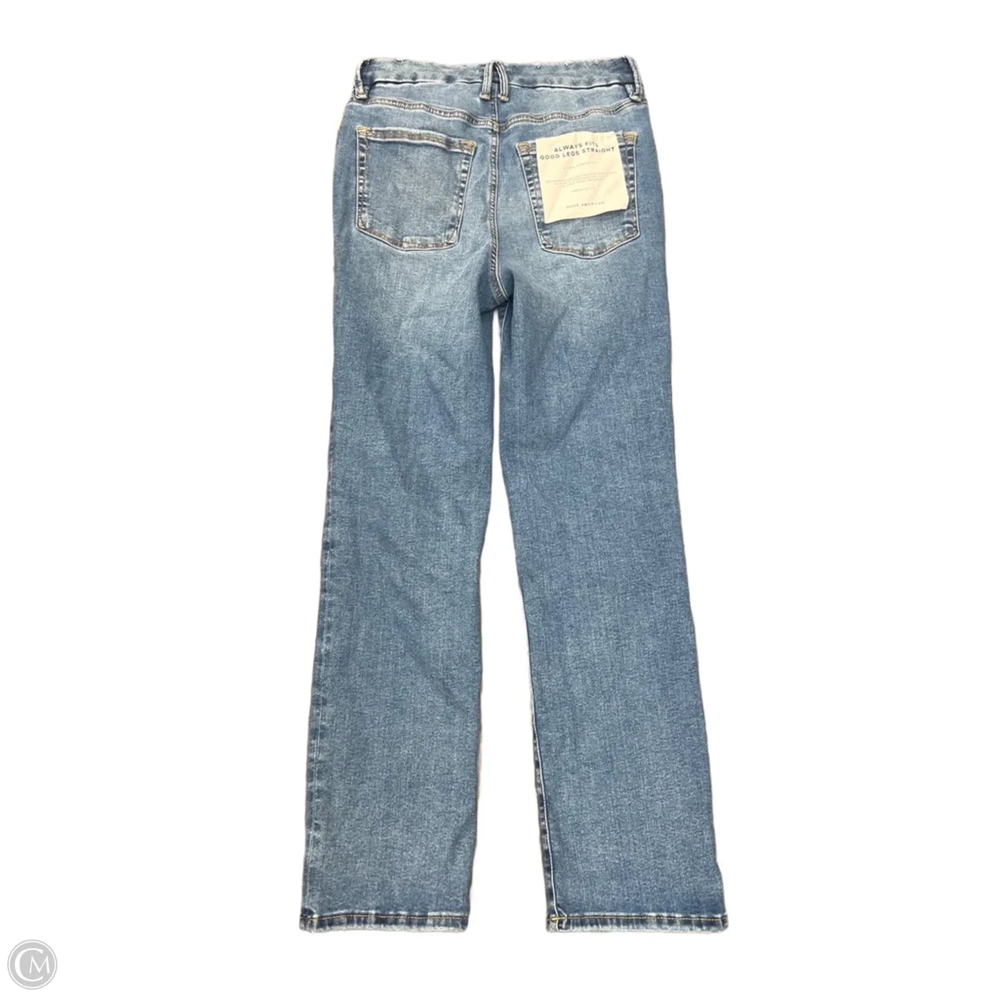 Jeans Straight By Good American In Blue, Size: 6
