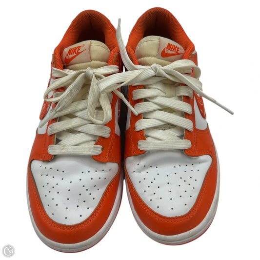 Shoes Sneakers By Nike In Orange & White, Size: 7