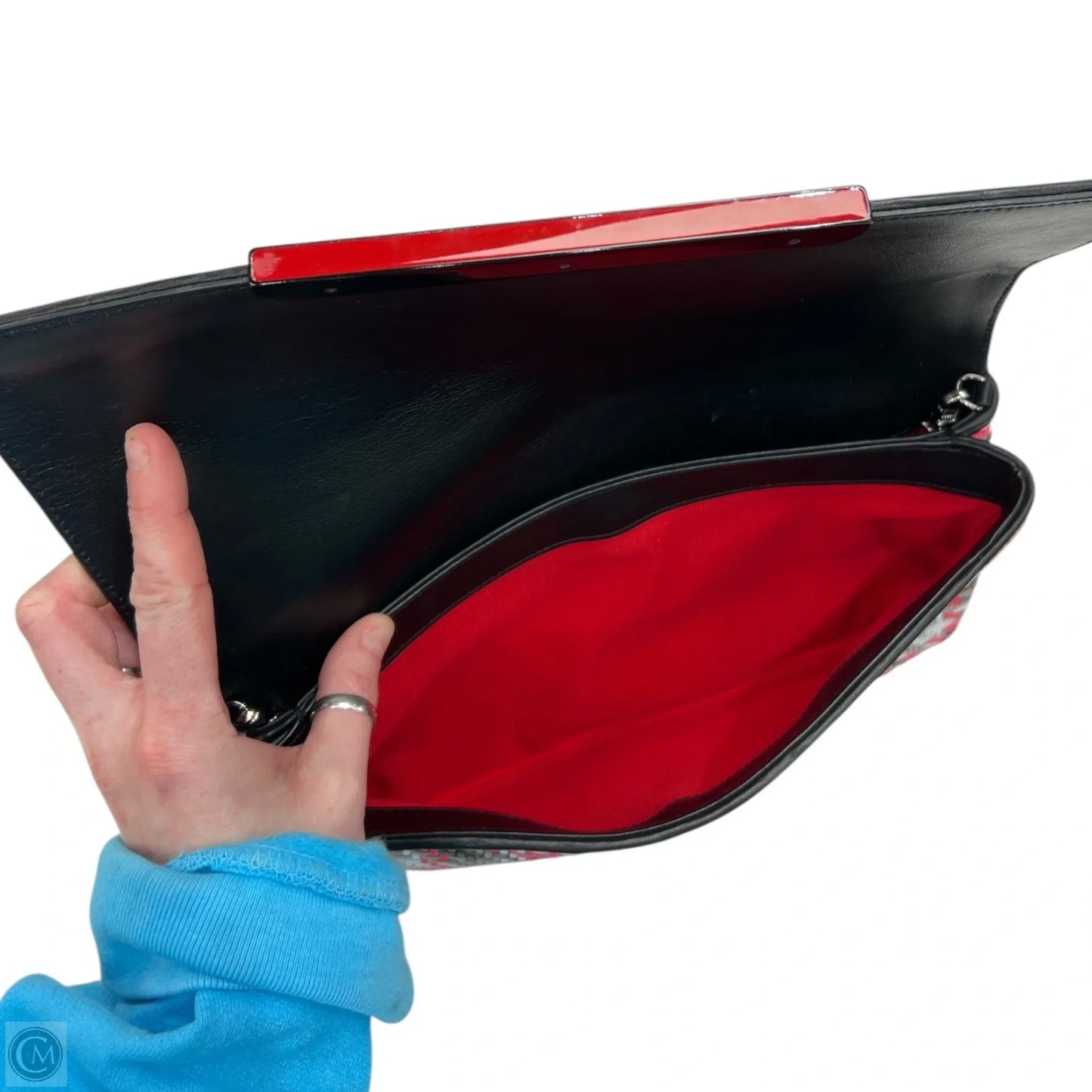 Clutch Luxury Designer By Christian Louboutin, Size: Medium