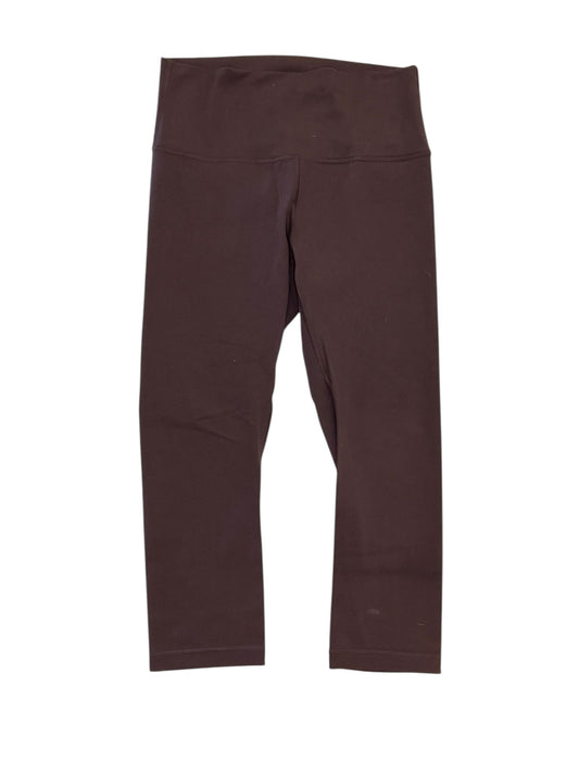 Athletic Leggings By Lululemon In Maroon, Size:M