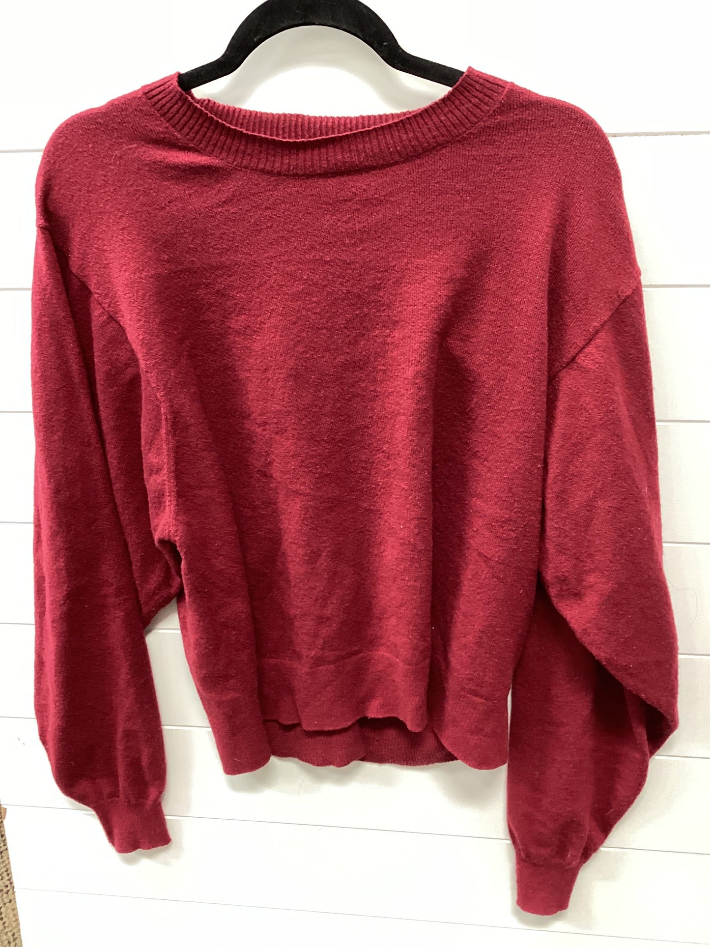 Sweater By Seven 7 In Red, Size:Xl