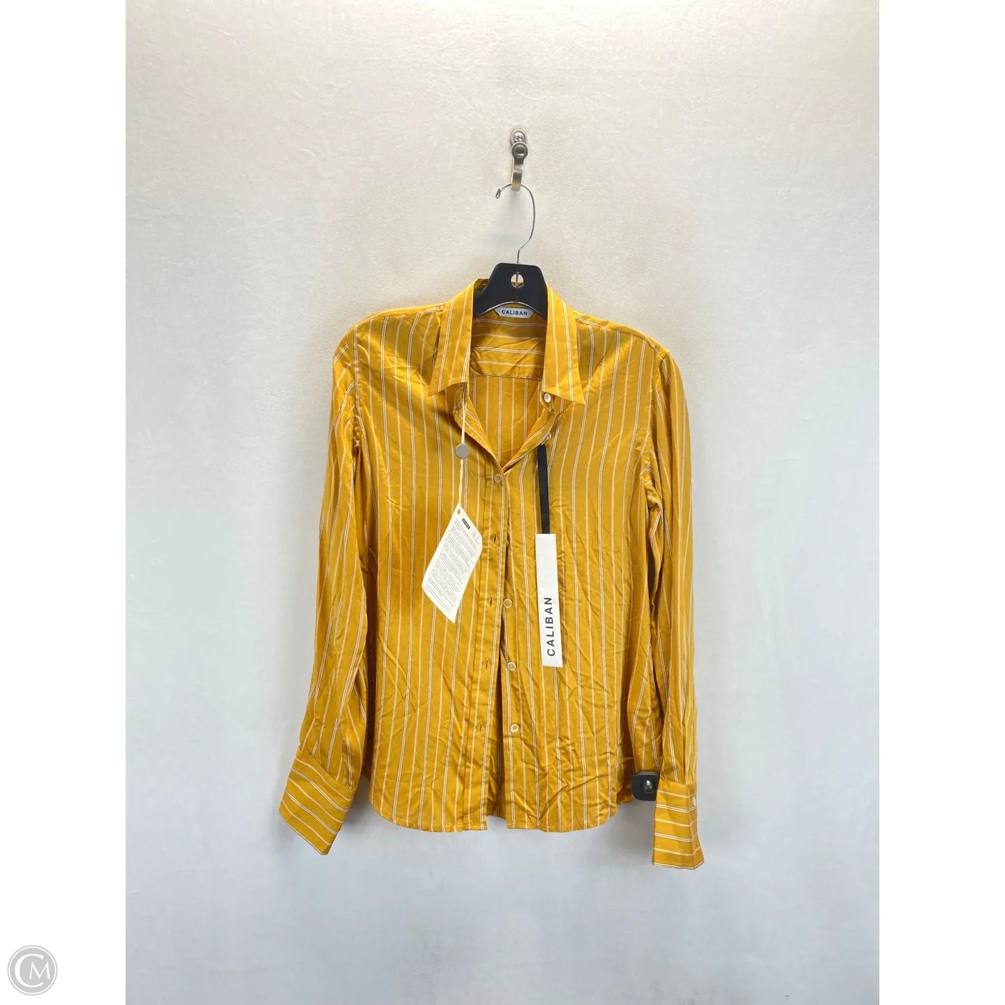 Top Long Sleeve By Cmc In Yellow, Size: 42