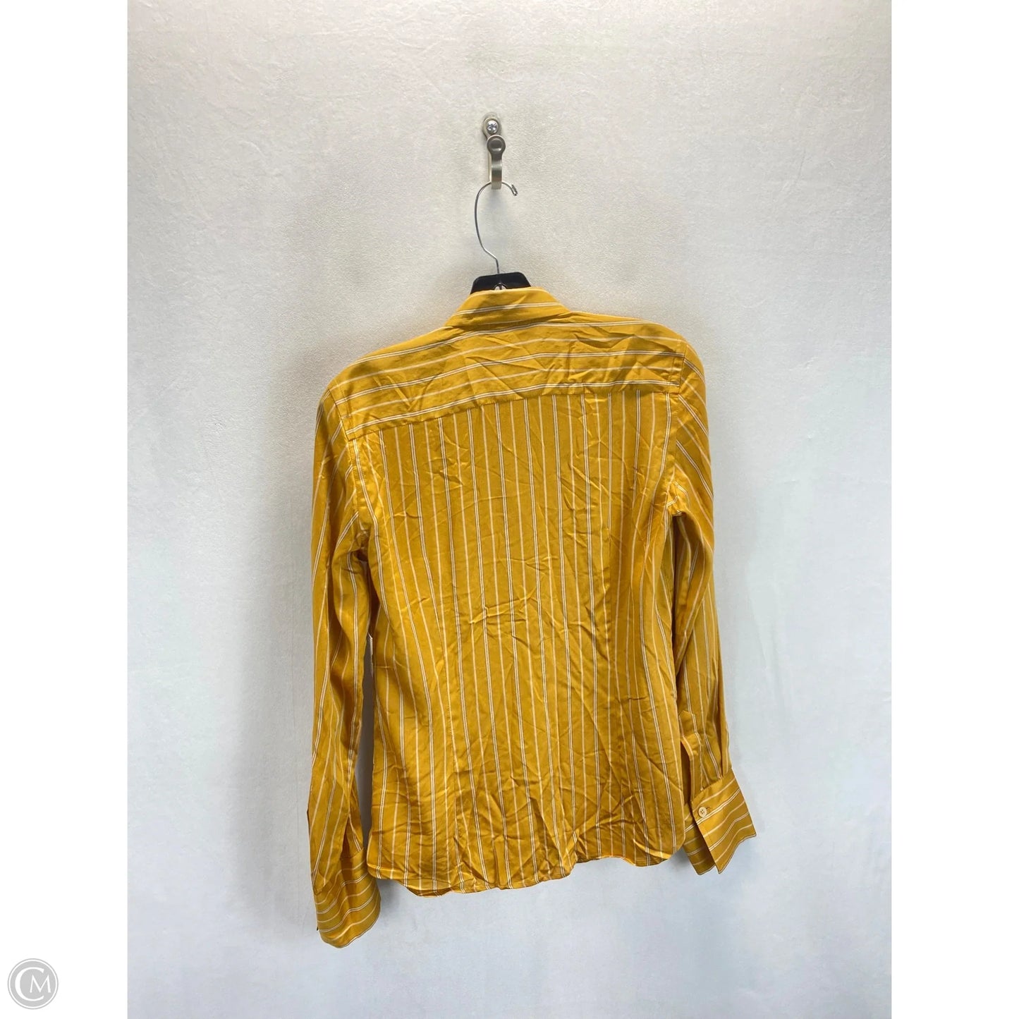 Top Long Sleeve By Cmc In Yellow, Size: 42
