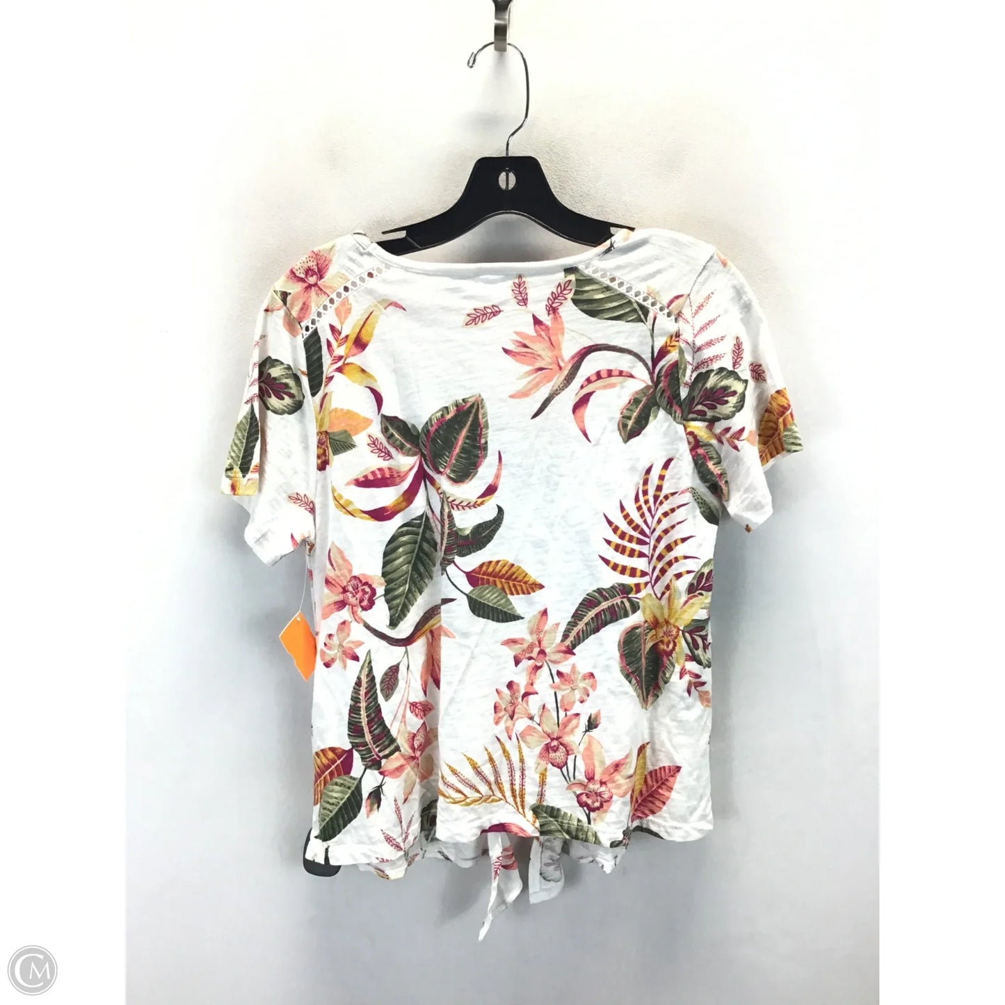 Top Short Sleeve By Old Navy In Tropical Print, Size: M
