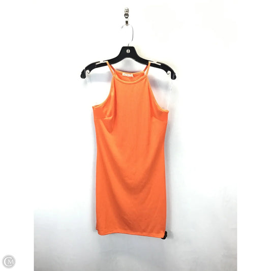 Dress Casual Midi By Heart & Hips In Orange, Size: M