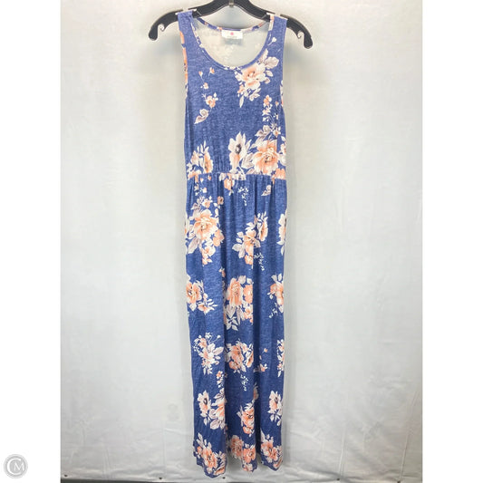 Dress Casual Maxi By Clothes Mentor In Floral Print, Size: L