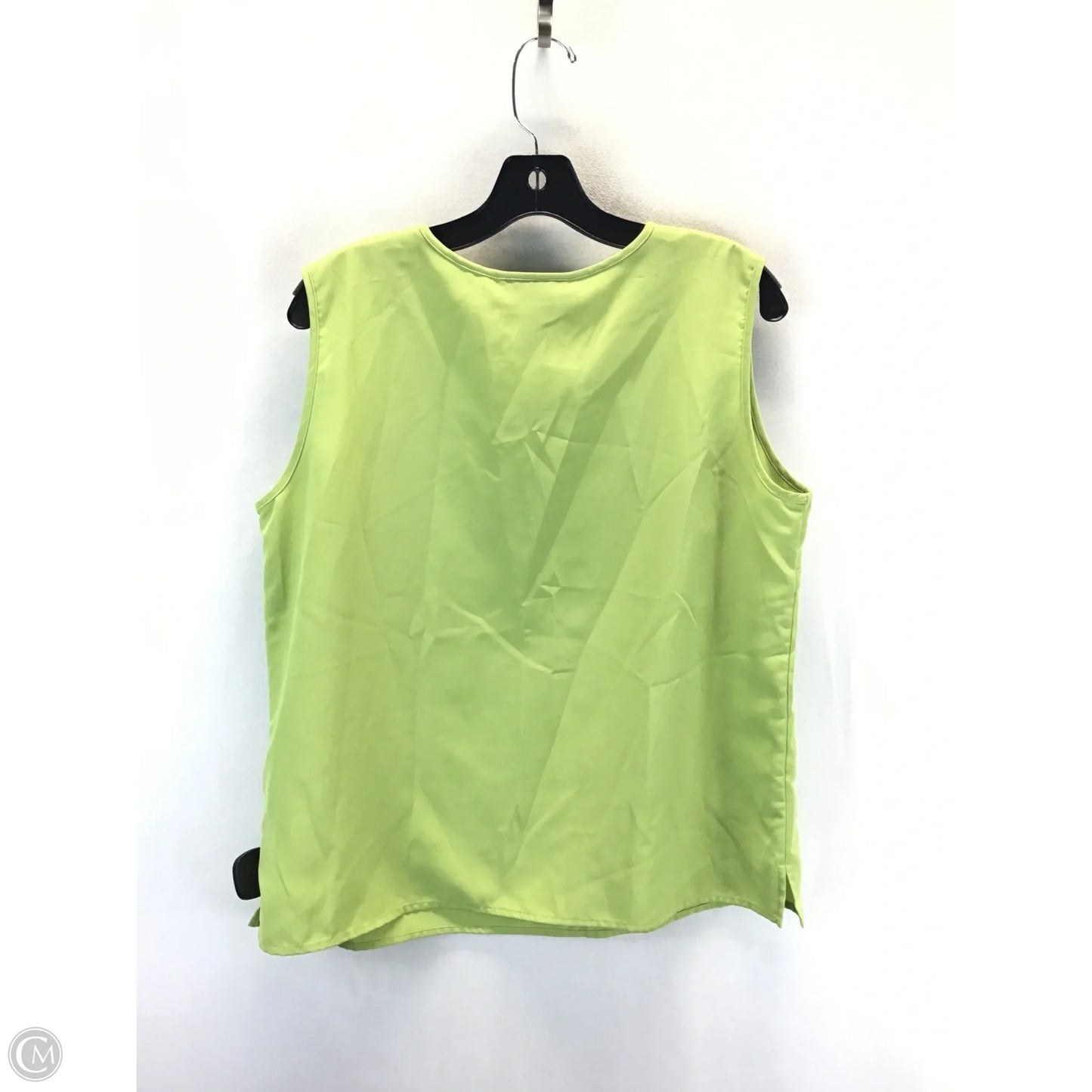 Top Sleeveless By Susan Graver In Green, Size: L