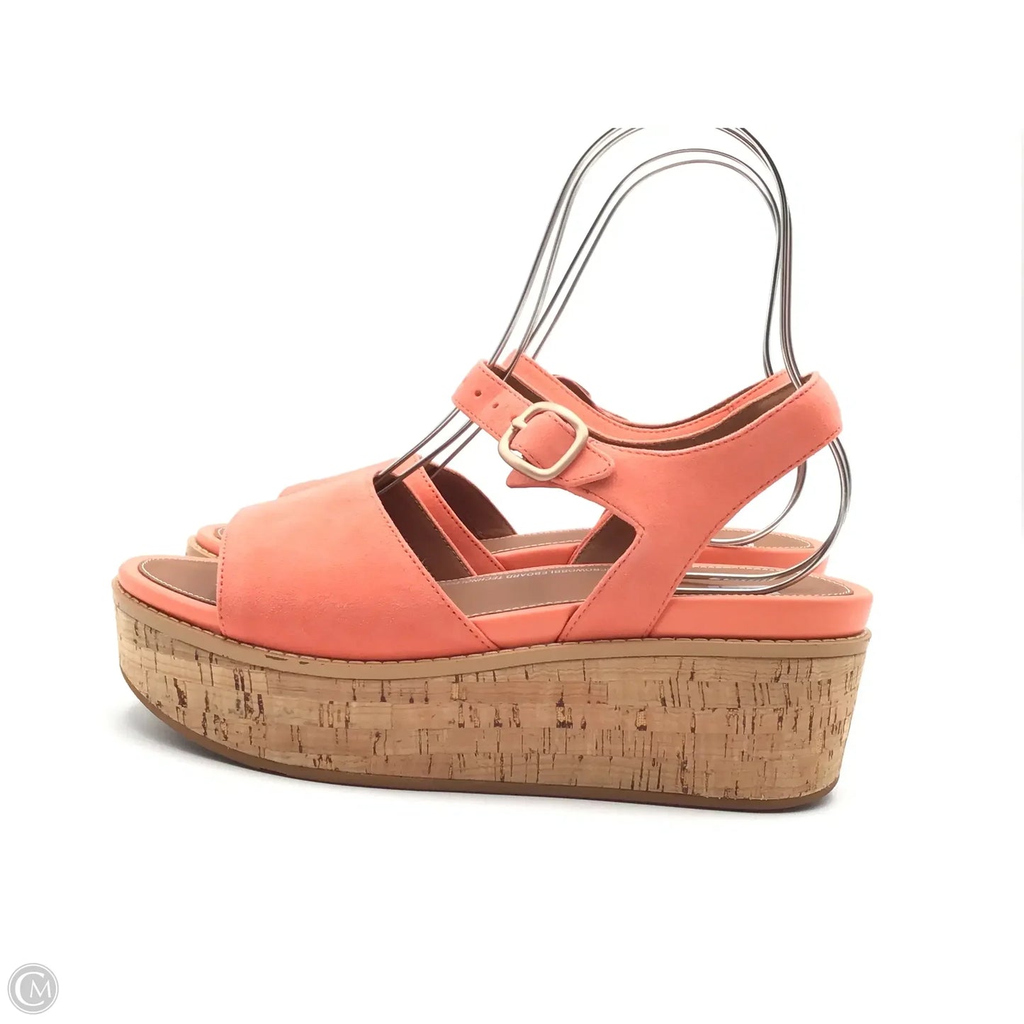 Sandals Heels Platform By Fitflop In Orange, Size: 9