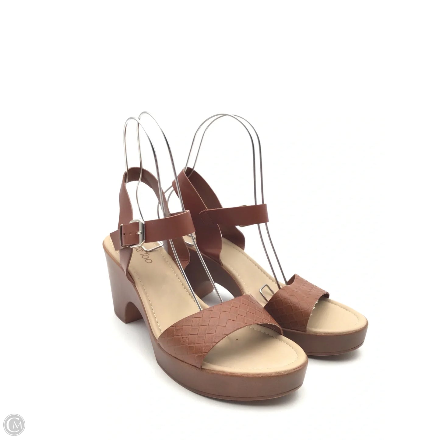 Sandals Heels Block By Me Too In Brown, Size: 11
