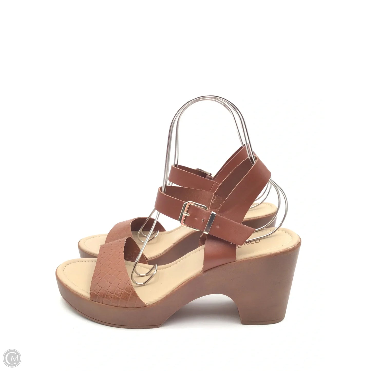 Sandals Heels Block By Me Too In Brown, Size: 11