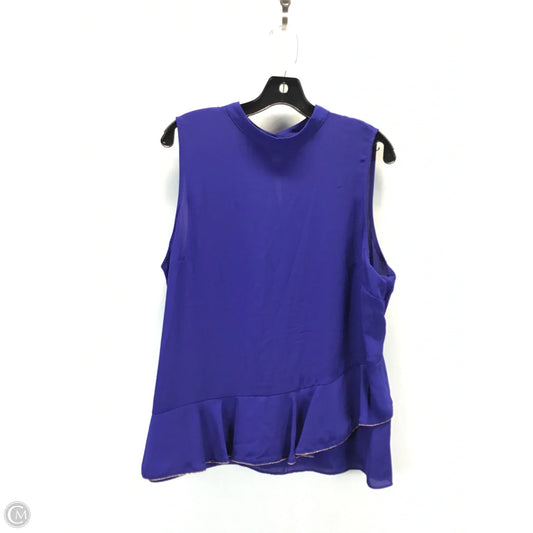 Top Sleeveless By Apt 9 In Blue, Size: Xl