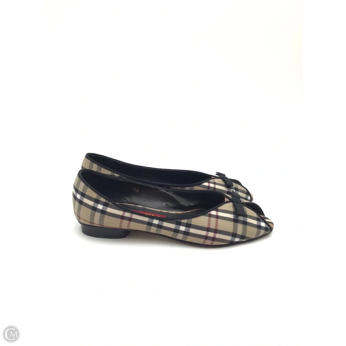 Shoes Flats By Vaneli In Plaid Pattern, Size: 7