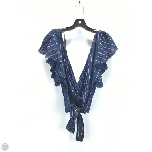 Top Short Sleeve By Clothes Mentor In Striped Pattern