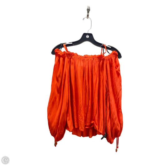 Top 3/4 Sleeve By Forever 21 In Orange, Size: S