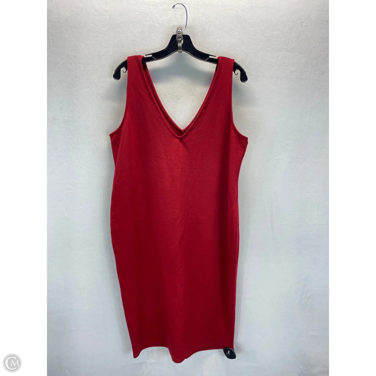 Dress Casual Midi By Forever 21 In Red, Size: 3