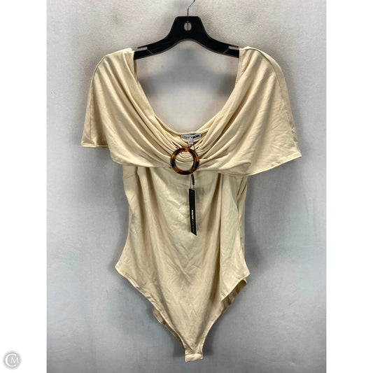 Bodysuit By Fashion Nova In Tan, Size: 2x