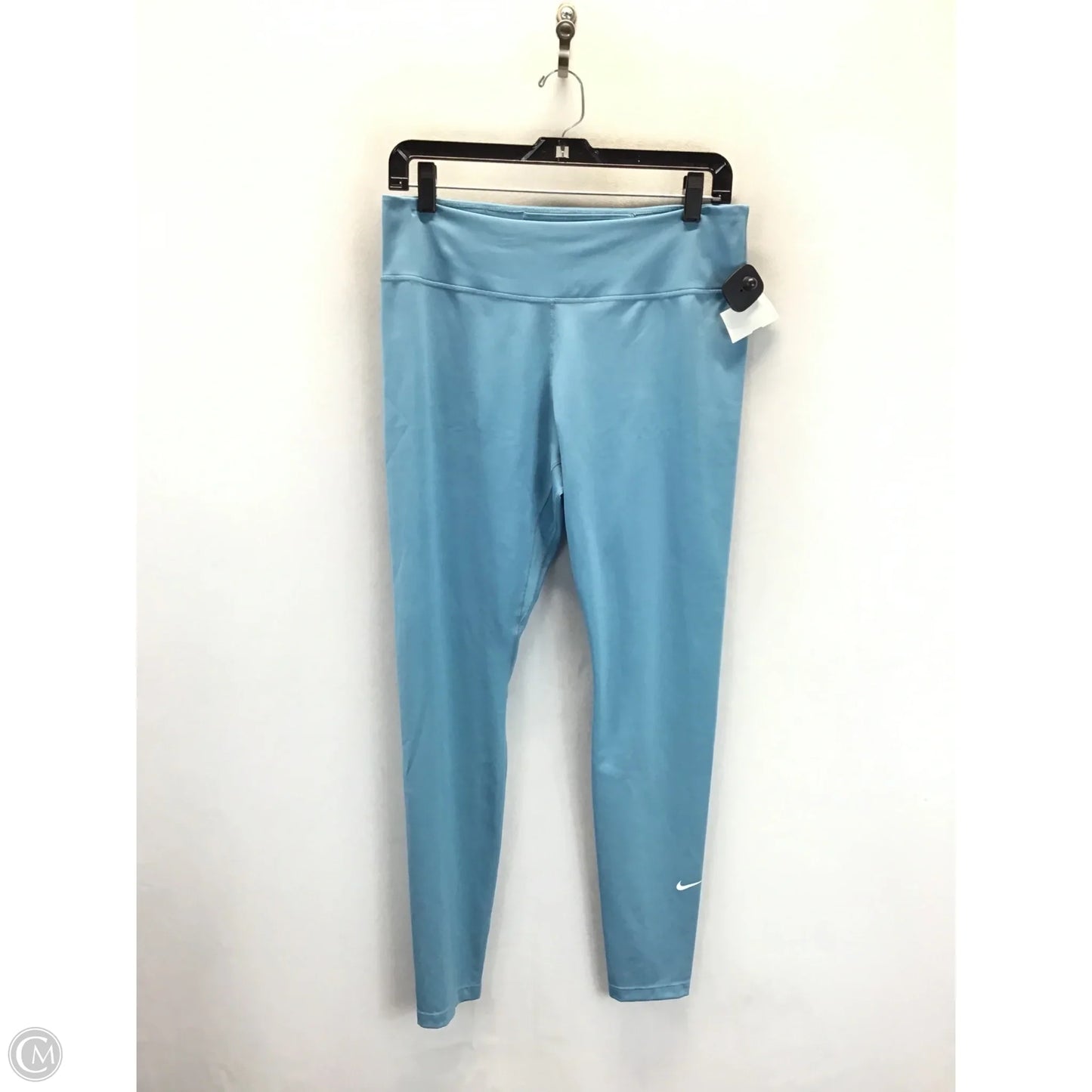 Athletic Leggings By Nike Apparel In Blue, Size: L