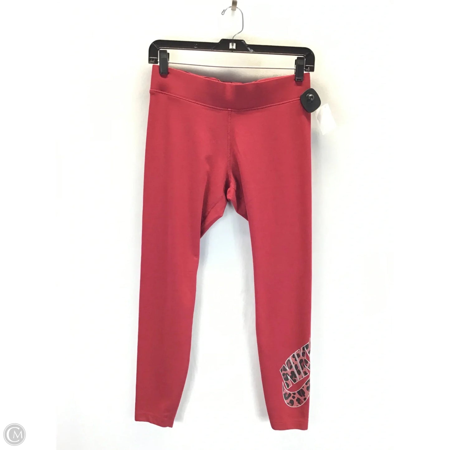 Athletic Leggings By Nike Apparel In Red, Size: M